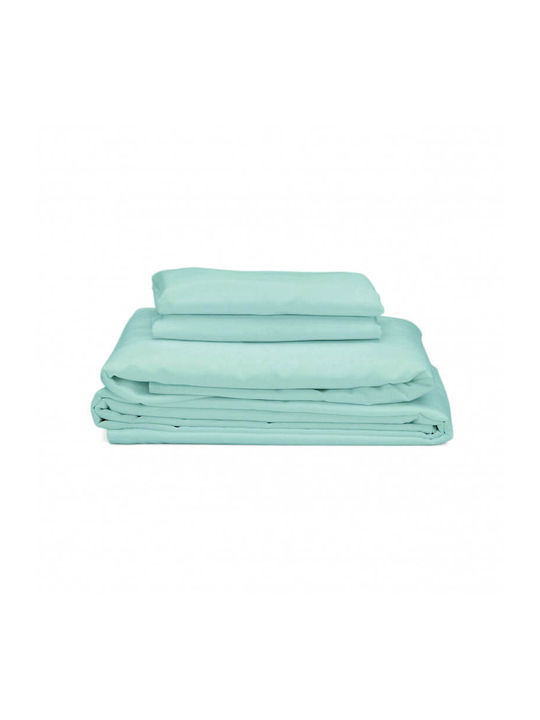 Rebeka Home Плик За Завивка 100% Памук Единичен 150x220 Тюркоазен