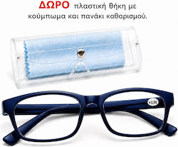 Panora Ochelari De Citit +3.00 În Culoare Rama Albastră 14815