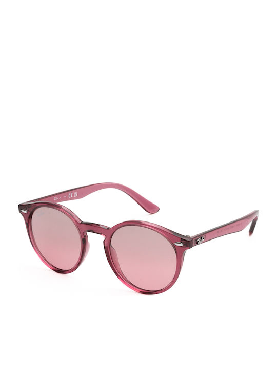 Ray Ban Runde Kinder-Sonnenbrillen mit Spiegel-...