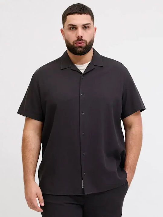 Short Sleeve Shirt in Regular Fit Black