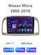 Car Audio System for Nissan Micra 2002-2010 Bluetooth USB WiFi GPS Apple CarPlay Android Auto with 9" Touch Screen