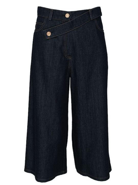Bermudă Denim Albastră Pentru Femei