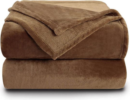 Pelzige Decke Einzeln 150x210cm Braun