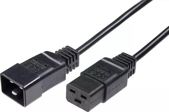 Microconnect IEC C19 / IEC C20 - IEC C19 / IEC C20 Cable 2m Μαύρο PE141520
