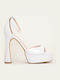 Damen Sandalen Aus Leder Weiße