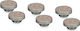 Thermal Grizzly Grizzly Deltamate Plug Pack Of 6 Matt Nickel Silver