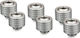 Thermal Grizzly Grizzly Deltamate Fitting Ht13 Pack Of 6 Matt Nickel Silver