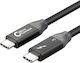 Microconnect USB 3.2 Video Cable USB-C male - USB-C 240W PD Μαύρο 1m TB3010