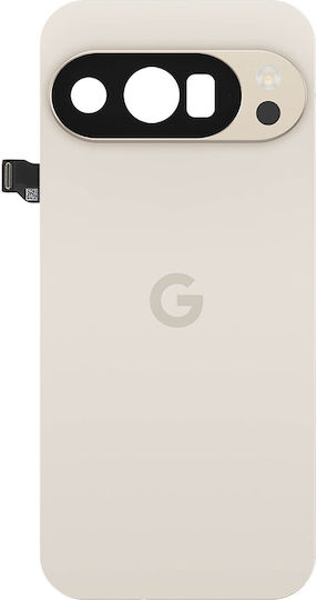 Оригинален заден капак Google Pixel 10 Pro с предварително поставено лепило бял