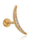 Touch Earring Bar Gold Plated Titanium