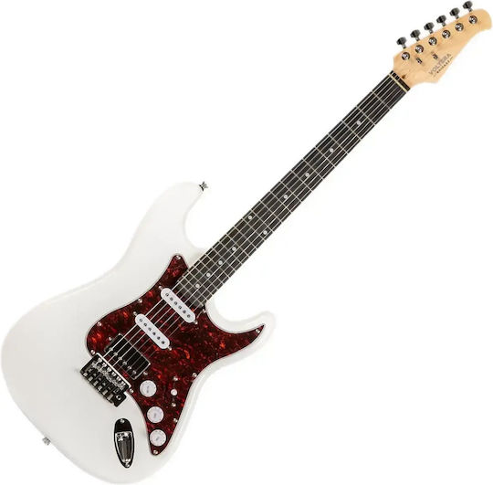 Voltera Guitars Ηλεκτρική Κιθάρα ST Style με HSS Διάταξη Μαγνητών Λευκή