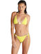 Bikini Slip με Κορδονάκια Κίτρινο