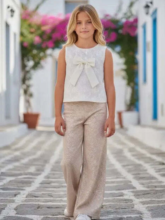 Kids Set with Pants Summer 2pcs Beige