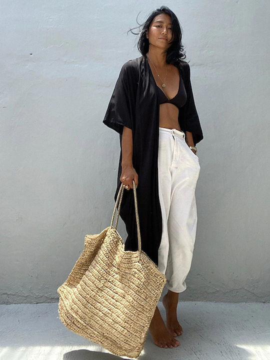 SweetFashion Black Beachwear Caftan