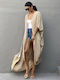 SweetFashion Women's Beige Beach Caftan