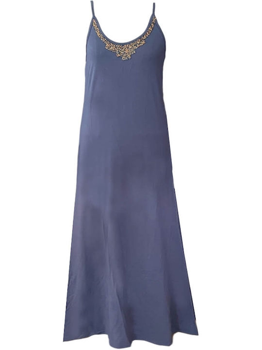 Jeannette Lingerie Women's Maxi Blue Beach Dress