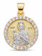 Pendant Kids Charm with Virgin Mary Made of Silver 57480005