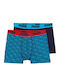 PUMA Basic Kinderunterwäsche Boxer Türkis 2 Stück