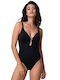 Solids Costume De Baie Întregi Pentru Bust Mare Negru