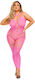 Take You There Bodystocking Pink Queen Size