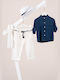 Piccolino Baptism Suit for Boys Giorgio Navy Blue