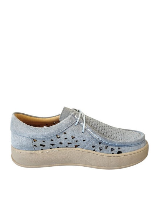 Safe Step Δερμάτινα Γυναικεία Loafers σε Μπλε Χ...