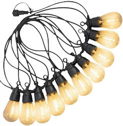 Lightex Σετ 10 Κρεμαστά Ηλιακά Φωτιστικά Γιρλάντα 5W 10lm Lightex Σετ 10 Κρεμαστά Ηλιακά Φωτιστικά Γιρλάντα 5W 10lm