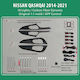 Diq Ambient Nissan Qashqai Ii Cf Dyn Digital Iq Ambient Light Nissan Qashqai Mod 2014-2021 18 Lights Carbon Fiber Dynamic