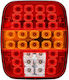 Πίσω Φανάρι Led Φορτηγού Τρέιλερ 8w 12v-24v Ip67 39 Led 165x190mm Qc-1201