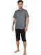 Rimoli Summer Men's Cotton Pyjamas Dark Blue