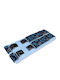 Victoria Suspenders Paisley Pattern Blue 63036-718a