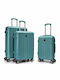 Playbags Hart Gepäckstücke Türkis mit 4 Räder Set 3 Stück