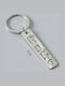 Metallic Keychain "Love You To Moon Back" Silver