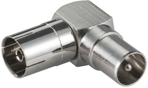 Microconnect Coaxial Male to Coaxial Female Converter Gray 1 Piece