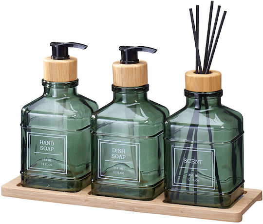 MRShome Spender Küche Glas Grüne 350ml