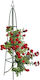 Bakaji Pflanzenstütze Kletterpflanzen Obelisk Bogen Gartendekoration Turm Höhe 2m 02829902