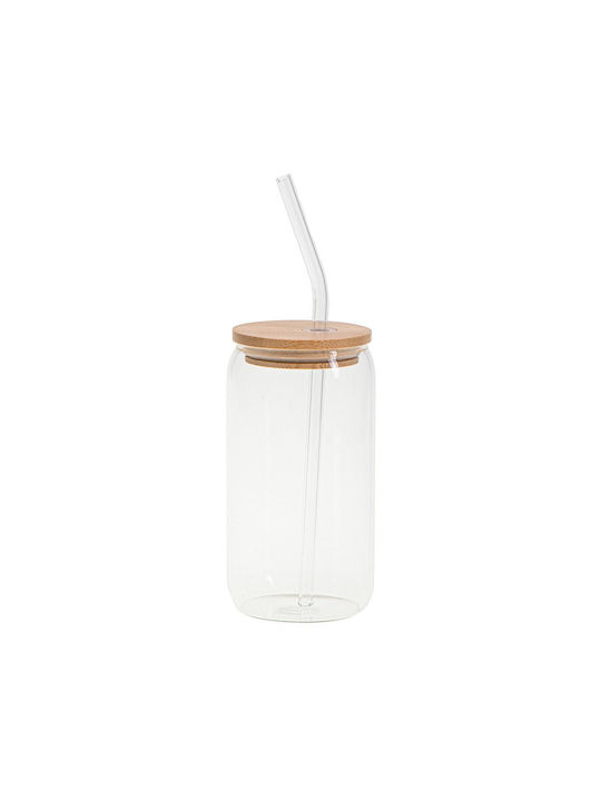 Camry Camry Kaffee/Freddo Wasser Glas mit Strohhalm 460ml
