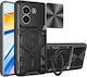 Orso Inel Stand Slide Back Cover Negru (Poco X8 Pro)