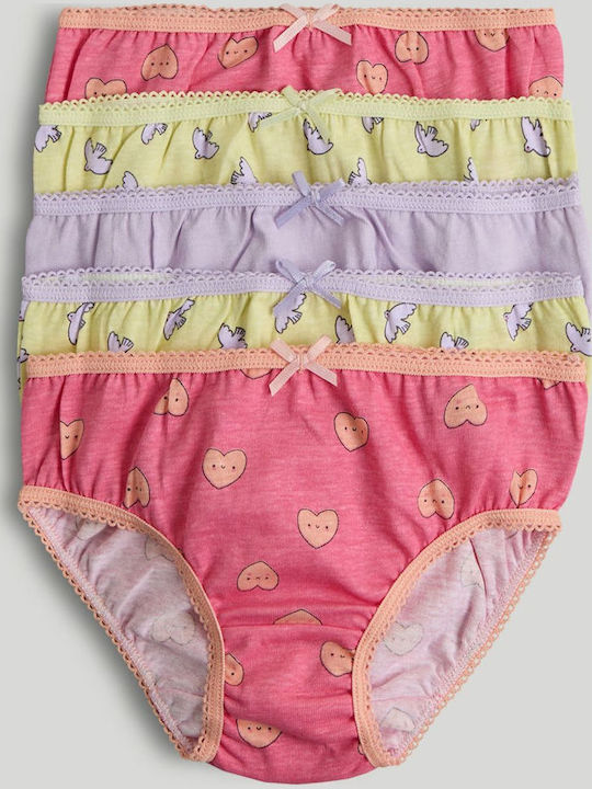 Mothercare Set Kids Panties Hearts 5 Pieces
