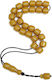 Roloi Komboloi Worry Beads with 25 Beads Made of Mastic Length 30cm Yellow