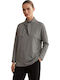 Damen Bluse Rollkragenpullover Schwarz