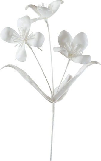 Floare Triplă Albă 58 cm