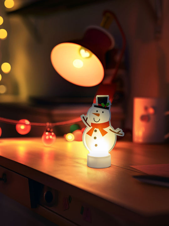 LED Schneemann Dekoration Warme Licht Batteriebetrieben