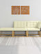 vidaXL Outdoor-Sofas & Bänke Dreisitziger Hölzernes Garten-Sofa mit Kissen 241.5x83x73cm