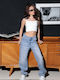 Damen Jeans Hosen in Breit Bein Stil