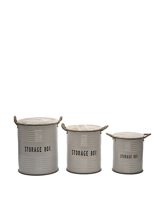 ArteLibre Set Cutii Decorative Metalice 3 Bucăți