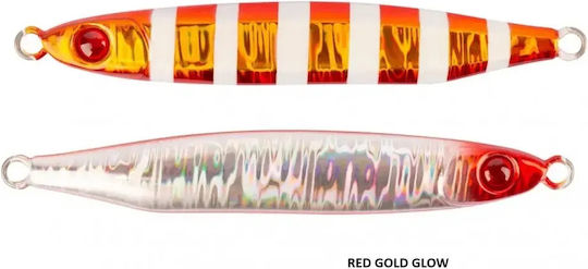 Mustad Jig Τεχνητό Δόλωμα Πλάνος Φωσφοριζέ 100gr Red Gold Glow
