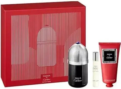 Cartier Pasha Edition Noire Set Edt 100 Ml + Edt 10 Ml + Shower Gel