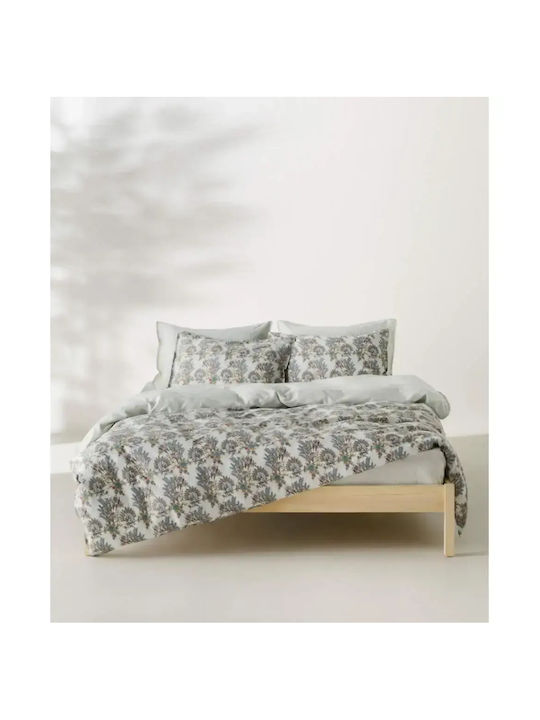 Kentia Parrot Κουβερλί Υπέρδιπλο Βαμβακοσατέν Stylish Parrot 230x250cm