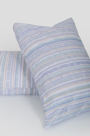 Biokarpet Throw Pillow Cover Naf Naf Summit 154 Denali Blue Set of Throw Pillows